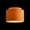 DOUBLE 40/30 lámpabúra  Chintz narancssárga/fehér PVC  max. 23W