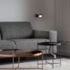 NOVA I fali lámpa fekete króm/tej akril 230V LED 4.2W 3000K